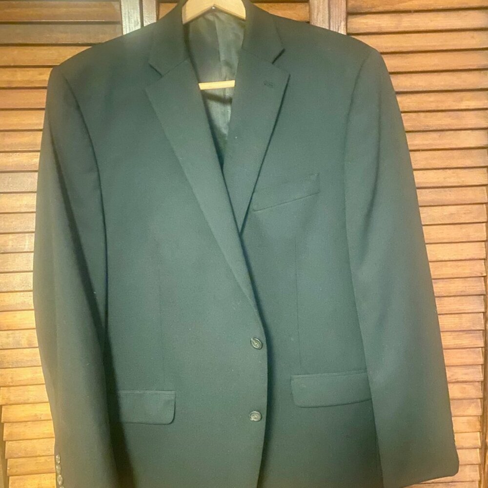 Chaps Black 2  Button Blazer:  Size 46 Long